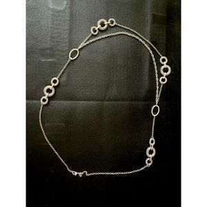 Silpada necklace silver tone adjustable style